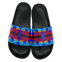 Load image into Gallery viewer, Between the Mountains Blue Slide Sandals 49 Dzine 
