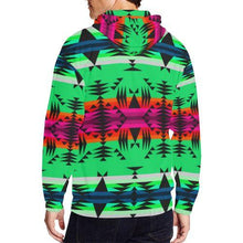 Load image into Gallery viewer, Between the Mountains Deep Lake All Over Print Full Zip Hoodie for Men (Model H14) All Over Print Full Zip Hoodie for Men (H14) e-joyer 
