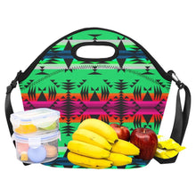 Load image into Gallery viewer, Between the Mountains Deep Lake Neoprene Lunch Bag/Large (Model 1669) Neoprene Lunch Bag/Large (1669) e-joyer 
