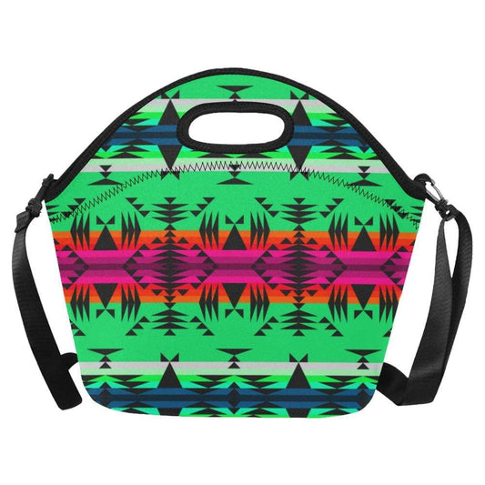 Between the Mountains Deep Lake Neoprene Lunch Bag/Large (Model 1669) Neoprene Lunch Bag/Large (1669) e-joyer 