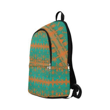 Load image into Gallery viewer, Between the Mountains Deep Lake Orange Fabric Backpack for Adult (Model 1659) Casual Backpack for Adult (1659) e-joyer 
