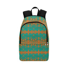 Load image into Gallery viewer, Between the Mountains Deep Lake Orange Fabric Backpack for Adult (Model 1659) Casual Backpack for Adult (1659) e-joyer 
