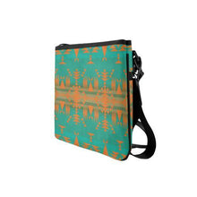 Load image into Gallery viewer, Between the Mountains Deep Lake Orange Slim Clutch Bag (Model 1668) Slim Clutch Bags (1668) e-joyer 
