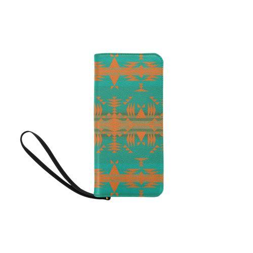 Between the Mountains Deep Lake Orange Women's Clutch Purse (Model 1637) Women's Clutch Purse (1637) e-joyer 