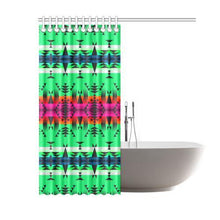 Load image into Gallery viewer, Between the Mountains Deep Lake Shower Curtain 60&quot;x72&quot; Shower Curtain 60&quot;x72&quot; e-joyer 
