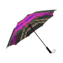 Load image into Gallery viewer, Between the Mountains Deep Lake Sunset Semi-Automatic Foldable Umbrella Semi-Automatic Foldable Umbrella e-joyer 
