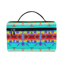 Load image into Gallery viewer, Between the Mountains Fire Cosmetic Bag/Large (Model 1658) Cosmetic Bag e-joyer 
