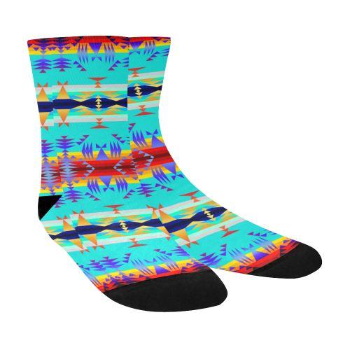 Between the Mountains Fire Crew Socks Crew Socks e-joyer 