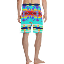 Load image into Gallery viewer, Between the Mountains Fire Men&#39;s All Over Print Casual Shorts (Model L23) Men&#39;s Casual Shorts (L23) e-joyer 
