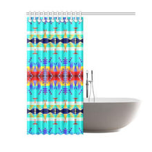 Load image into Gallery viewer, Between the Mountains Fire Shower Curtain 60&quot;x72&quot; Shower Curtain 60&quot;x72&quot; e-joyer 
