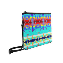 Load image into Gallery viewer, Between the Mountains Fire Slim Clutch Bag (Model 1668) Slim Clutch Bags (1668) e-joyer 
