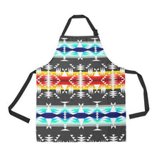 Load image into Gallery viewer, Between the Mountains Gray All Over Print Apron All Over Print Apron e-joyer 
