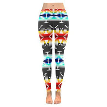 Load image into Gallery viewer, Between the Mountains Gray Low Rise Leggings (Invisible Stitch) (Model L05) Low Rise Leggings (Invisible Stitch) (L05) e-joyer 
