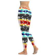 Load image into Gallery viewer, Between the Mountains Gray Low Rise Leggings (Invisible Stitch) (Model L05) Low Rise Leggings (Invisible Stitch) (L05) e-joyer 
