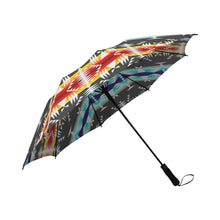 Load image into Gallery viewer, Between the Mountains Gray Semi-Automatic Foldable Umbrella Semi-Automatic Foldable Umbrella e-joyer 
