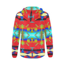 Load image into Gallery viewer, Between the Mountains Greasy Sierra All Over Print Full Zip Hoodie for Women (Model H14) All Over Print Full Zip Hoodie for Women (H14) e-joyer 
