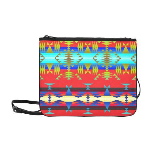 Between the Mountains Greasy Sierra Slim Clutch Bag (Model 1668) Slim Clutch Bags (1668) e-joyer 