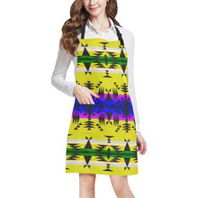 Load image into Gallery viewer, Between the Mountains Greasy Yellow All Over Print Apron All Over Print Apron e-joyer 
