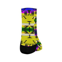 Load image into Gallery viewer, Between the Mountains Greasy Yellow Crew Socks Crew Socks e-joyer 
