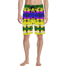 Load image into Gallery viewer, Between the Mountains Greasy Yellow Men&#39;s All Over Print Casual Shorts (Model L23) Men&#39;s Casual Shorts (L23) e-joyer 
