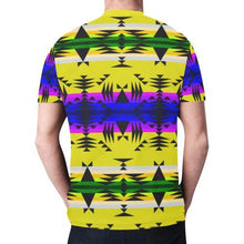 Load image into Gallery viewer, Between the Mountains Greasy Yellow New All Over Print T-shirt for Men (Model T45) New All Over Print T-shirt for Men (T45) e-joyer 
