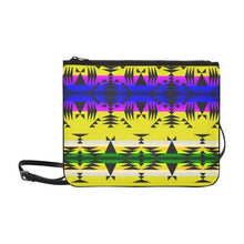 Load image into Gallery viewer, Between the Mountains Greasy Yellow Slim Clutch Bag (Model 1668) Slim Clutch Bags (1668) e-joyer 
