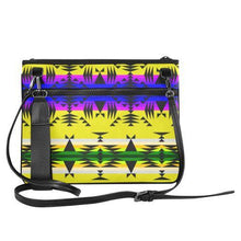 Load image into Gallery viewer, Between the Mountains Greasy Yellow Slim Clutch Bag (Model 1668) Slim Clutch Bags (1668) e-joyer 
