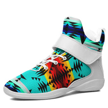 Load image into Gallery viewer, Between the Mountains Ipottaa Basketball / Sport High Top Shoes 49 Dzine US Women 4.5 / US Youth 3.5 / EUR 35 White Sole with White Strap 
