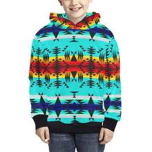 Load image into Gallery viewer, Between the Mountains Kids&#39; All Over Print Hoodie (Model H38) Kids&#39; AOP Hoodie (H38) e-joyer 
