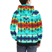 Load image into Gallery viewer, Between the Mountains Kids&#39; All Over Print Hoodie (Model H38) Kids&#39; AOP Hoodie (H38) e-joyer 
