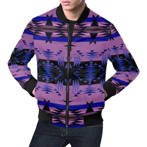 Between the Mountains Moon Shadow All Over Print Bomber Jacket for Men/Large Size (Model H19) All Over Print Bomber Jacket for Men/Large (H19) e-joyer 