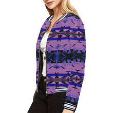 Load image into Gallery viewer, Between the Mountains Moon Shadow All Over Print Bomber Jacket for Women (Model H21) All Over Print Bomber Jacket for Women (H21) e-joyer 
