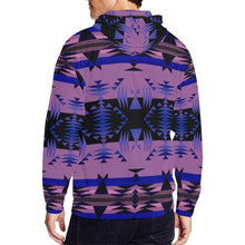 Load image into Gallery viewer, Between the Mountains Moon Shadow All Over Print Full Zip Hoodie for Men (Model H14) All Over Print Full Zip Hoodie for Men (H14) e-joyer 
