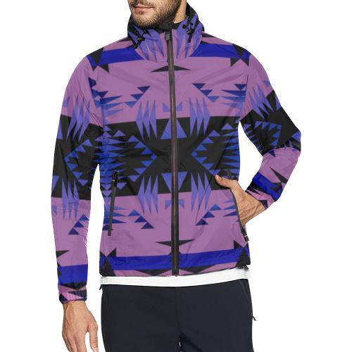 Between the Mountains Moon Shadow All Over Print Windbreaker for Men (Model H23) All Over Print Windbreaker for Men (H23) e-joyer 