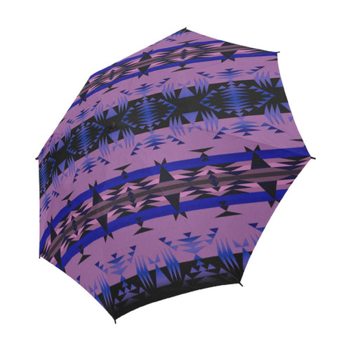 Between the Mountains Moon Shadow Semi-Automatic Foldable Umbrella Semi-Automatic Foldable Umbrella e-joyer 