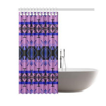 Load image into Gallery viewer, Between the Mountains Moon Shadow Shower Curtain 60&quot;x72&quot; Shower Curtain 60&quot;x72&quot; e-joyer 
