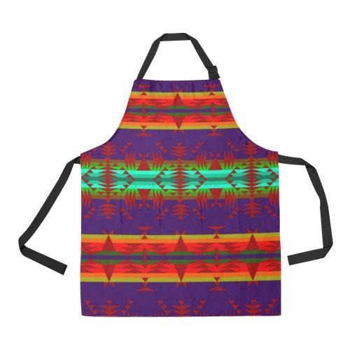 Between the Mountains Moon Shadow Sierra All Over Print Apron All Over Print Apron e-joyer 