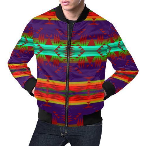 Between the Mountains Moon Shadow Sierra All Over Print Bomber Jacket for Men/Large Size (Model H19) All Over Print Bomber Jacket for Men/Large (H19) e-joyer 