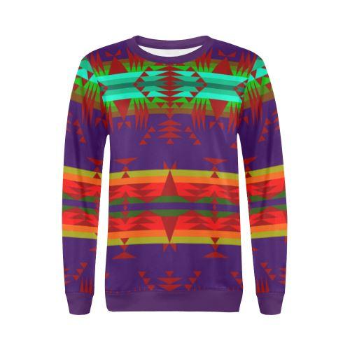 Between the Mountains Moon Shadow Sierra All Over Print Crewneck Sweatshirt for Women (Model H18) Crewneck Sweatshirt for Women (H18) e-joyer 