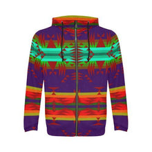 Load image into Gallery viewer, Between the Mountains Moon Shadow Sierra All Over Print Full Zip Hoodie for Men (Model H14) All Over Print Full Zip Hoodie for Men (H14) e-joyer 
