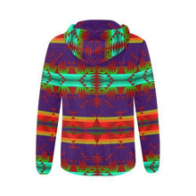 Load image into Gallery viewer, Between the Mountains Moon Shadow Sierra All Over Print Full Zip Hoodie for Women (Model H14) All Over Print Full Zip Hoodie for Women (H14) e-joyer 
