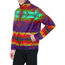 Load image into Gallery viewer, Between the Mountains Moon Shadow Sierra All Over Print Windbreaker for Men (Model H23) All Over Print Windbreaker for Men (H23) e-joyer 
