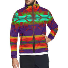 Load image into Gallery viewer, Between the Mountains Moon Shadow Sierra All Over Print Windbreaker for Men (Model H23) All Over Print Windbreaker for Men (H23) e-joyer 
