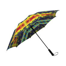 Load image into Gallery viewer, Between the Mountains Moon Shadow Sierra Semi-Automatic Foldable Umbrella Semi-Automatic Foldable Umbrella e-joyer 
