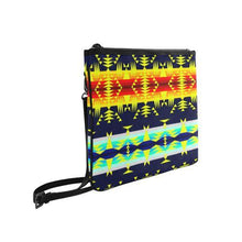 Load image into Gallery viewer, Between the Mountains Navy Yellow Slim Clutch Bag (Model 1668) Slim Clutch Bags (1668) e-joyer 
