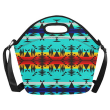 Load image into Gallery viewer, Between the Mountains Neoprene Lunch Bag/Large (Model 1669) Neoprene Lunch Bag/Large (1669) e-joyer 
