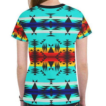 Load image into Gallery viewer, Between the Mountains New All Over Print T-shirt for Women (Model T45) New All Over Print T-shirt for Women (T45) e-joyer 
