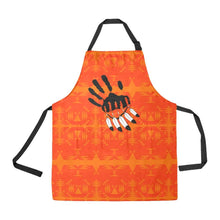 Load image into Gallery viewer, Between the Mountains Orange A feather for each All Over Print Apron All Over Print Apron e-joyer 
