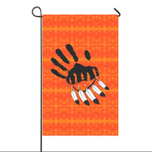 Load image into Gallery viewer, Between the Mountains Orange - A feather for Each Garden Flag 36&#39;&#39;x60&#39;&#39; (Two Sides Printing) Garden Flag 36‘’x60‘’ (Two Sides) e-joyer 
