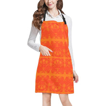 Load image into Gallery viewer, Between the Mountains Orange All Over Print Apron All Over Print Apron e-joyer 
